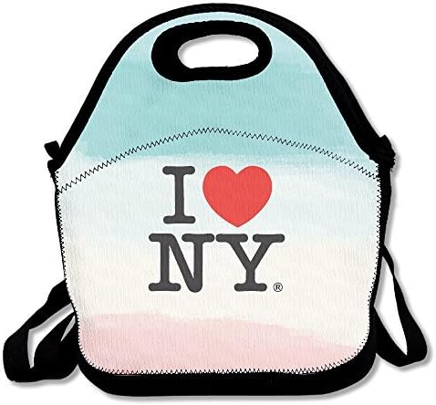 I Love New York New Design Pocket Canvas With Zipper And Adjustable Crossbody Strap