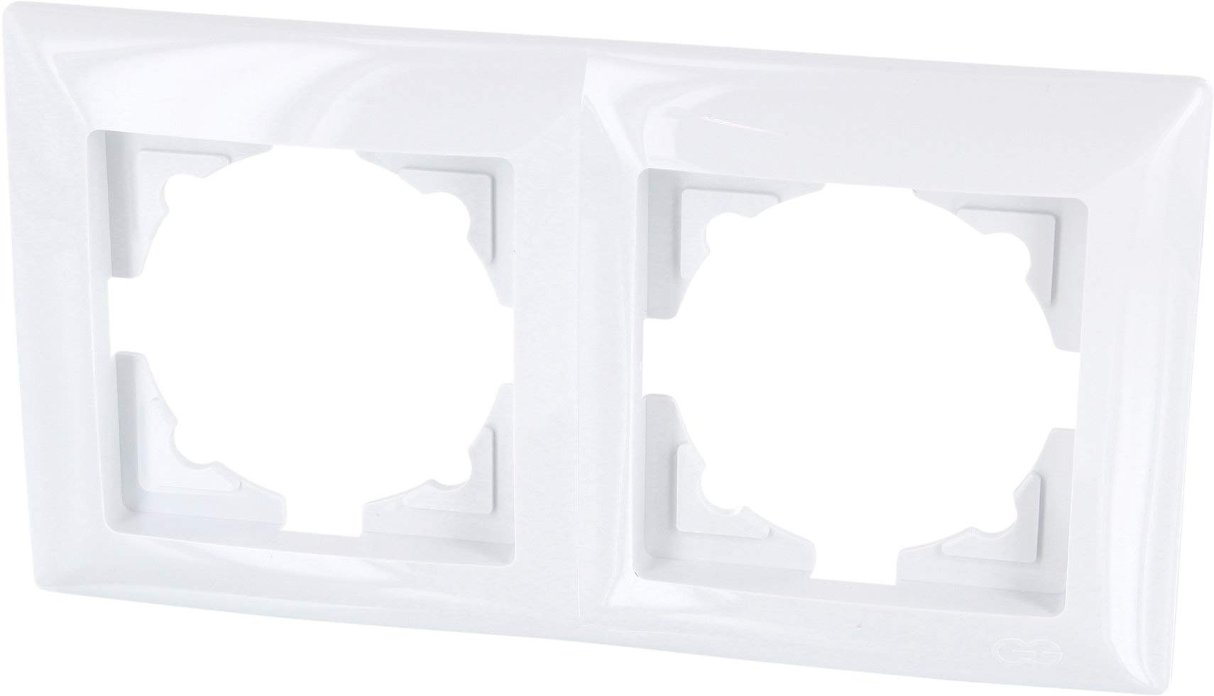 Frame for 2 Sockets (Series G1 Pure White)