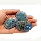 ONE (1) Labradorite Polished Stone - Labradorite Slabs - Freeform Labradorite Rocks - Tumbled Stones - Rock Paradise Exclusive COA