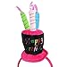 CTM Women's Blinking Light Happy Birthday Hat Headband, Multicolored