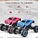 DOUBLE E RC Cars Newest 1: 12 Scale Remote Control Car with Two Rechargeable Batteries & Dual Motors Off Road RC Trucks, High Speed Racing Car for Kids, Blue