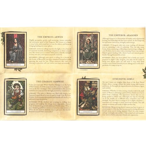 Lord of The Rings Tarot Card Gift Set - Bundle with Lord of The Rings Tarot Deck and Guidebook Plus Phone Decals | Lord of The Rings Gifts for Women, Men