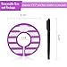 Caydo 16 Pieces Colorful Baby Boy Girl Closet Dividers Clothing Rack Size Dividers with Marker Pen