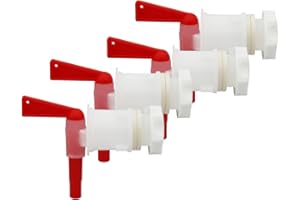 PERA 4 Pack Plastic Bottling Bucket keg Spigot tap Faucet for Homebrew Wine Making Beer