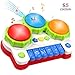 AMOSTING Learning Educational Development Musical Keyboard Drums Set for Toddler and Babies