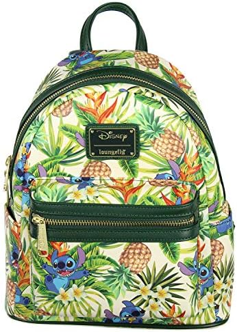Disney Loungefly Lilo & Stitch Mini Backpack With Tropical Hammock Design Loungefly Disney Lilo & Stitch Hammock Mini Backpack  main image 4