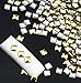 120Pcs Gold Silver Metal Nail Art Tips Fashion Metallic Studs Stickers