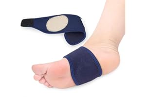 PRICEXES Arch Support Elastic Bandage, 2pcs Orthotic Insole Sleeves Metatarsal Pad Compression Brace Wraps, Plantar Fasciitis Flatfoot Heel Spurs Arch Pain Relief No-Slip Foot Pad
