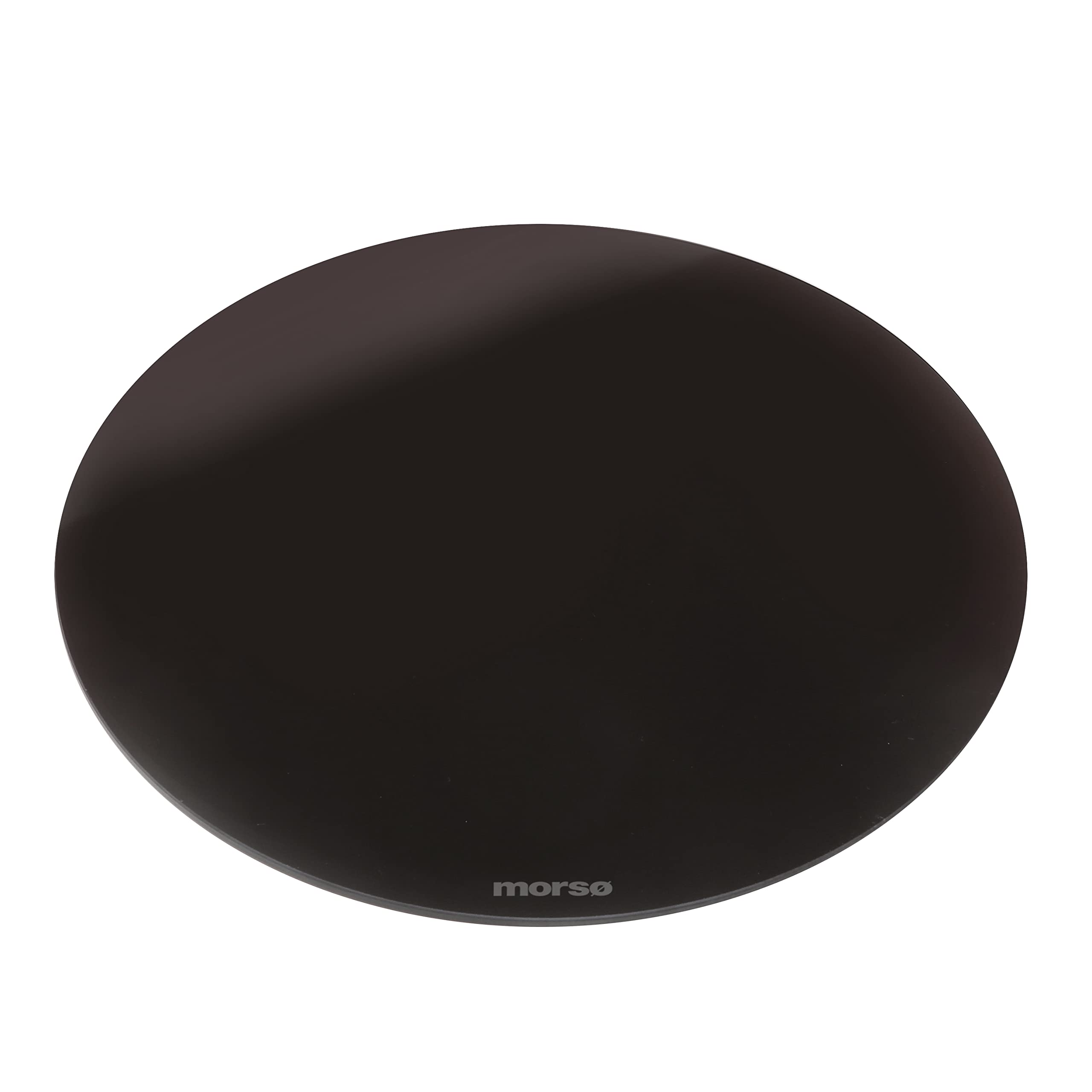 Morsø Pizza Plate for Grill and Oven, Scandinavian Design, Heat-Resistant Glass Ceramic, 34 cm Diameter, Black