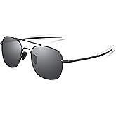 ACBLUCE Mens Aviator Sunglasses for Women 53mm TAC Polarized Lense Pilot Military Style Metal Frame with Bayonet Temples