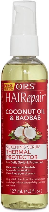 ORS HAIRepair Coconut Oil & Baobab Silkening Serum Thermal Protector