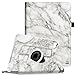Fintie iPad Air 2 Case - 360 Degree Rotating Stand Case with Smart Cover Auto Sleep / Wake Feature for Apple iPad Air 2 (iPad 6) 2014 Model, Marble