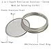 4 Pack Stainless Steel Sprouting Lids - 2 in 1 Superb Ventilation Stainless Steel Mesh Jar Sprouting Lid Kit for Wide Mouth Mason Jars Canning Jars for Making Organic Sprout Seeds in House/Kitchen