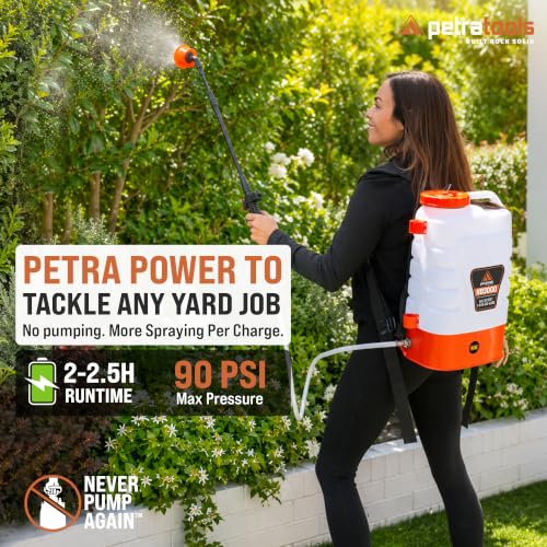 PetraTools 3 Gallon Battery Powered Backpack Sprayer - 2.5 Hour Runtime photo 10