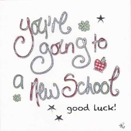 New School Good Luck Card: Amazon.co.uk: Kitchen &amp; Home