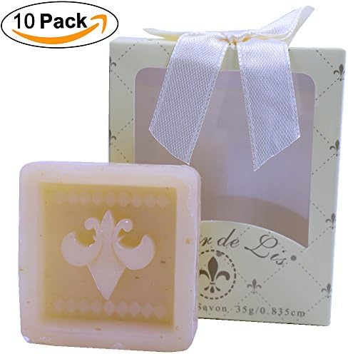 Aistore Cute Mini 10 Pieces Soap for Wedding Soap Favors and Gifts or Baby Shower Soap Favors,Irises Style