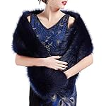BABEYOND Womens Faux Fur Collar Shawl Faux Fur Scarf Wrap Evening Cape for Winter Coat BABEYOND Womens Faux Fur Collar Shawl Faux Fur Scarf Wrap Evening Cape for Winter Coat
