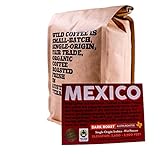 Wild Coffee, Whole Bean Organic Coffee, Fair Trade, Single-Origin, 100% Arabica, Austin Fresh Roasted (Mexico Dark Roast, 12 ounce)