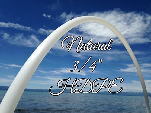 34" Natural 3/4 HDPE Practice Hula Hoop - By Colorado Hula Hoops