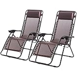 Zero Gravity Chairs Case Of 2 Lounge Patio Chairs Outdoor Yard Beach