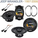 Compatible with Jeep Wrangler 1997-2006 Factory Speaker Replacement Harmony R46 R65 Package