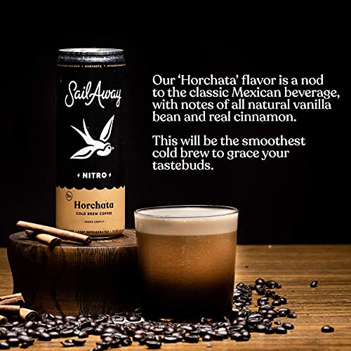 Sail Away Coffee Co. Nitro Cold Brew Coffee Sugar Free, Gluten Free