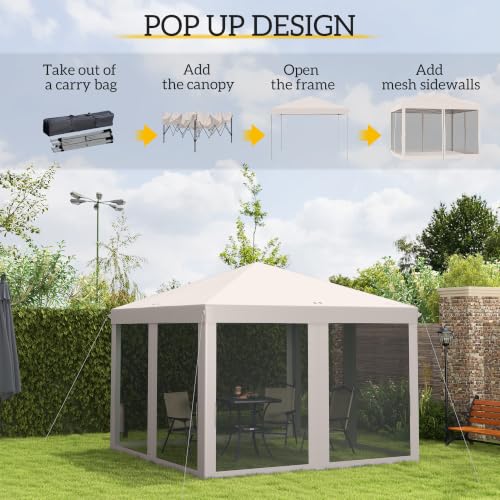 Outsunny 10' x 10' Pop Up Canopy Tent Review: Portable Shelter with Mesh Netting image 24