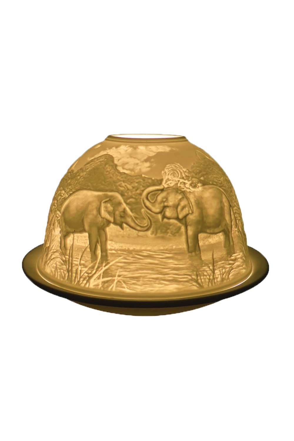 Light Glow Dome Tealight Holder Elephant