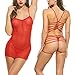 Sweetnight Sexy Mesh Babydoll Lingerie Set for Women.