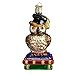 Old World Christmas Graduation Owl Glass Blown Ornament
