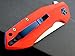 Eafengrow 0456 Tactical Folding Knife G10 Handle D2 Blade Bearing Flipper Hunting Camping Survival Outdoor Tool Knifes (Orange)