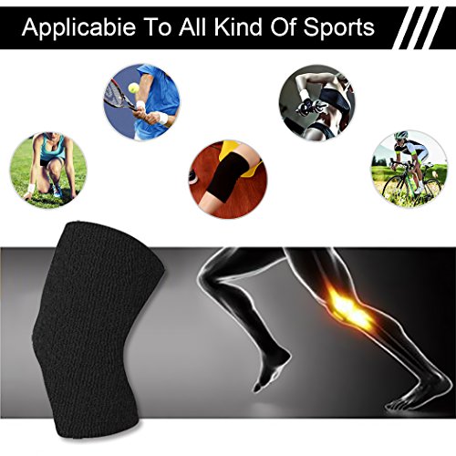 Hoter Premium Sports Cotton Compression Knee Band, Knee Sleeve, Knee Support for Joint Pain Relief and Running