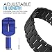 MoKo Garmin Vivoactive HR Watch Band, Universal Stainless Steel Adjustbale Watch Band Strap Bracelet with Adapter Tools ONLY for Garmin Vivoactive HR Sports GPS Smart Watch, Black
