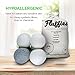 Fluffies Wool Dryer Balls 6-Pack XL - Natural Organic Reusable Eco-Friendly Alternative to Dryer Sheets and Liquid Fabric Softener - Chemical Free, Hypoallergenic, Baby Safe and Best for Sensitive
