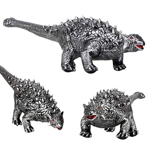 Sikye Large Soft Foam Rubber Stuffed Dinosaur Toy Animals Figures with Sound Ideal Gift for Dinosaur Fans or Shcool Play Set (F)