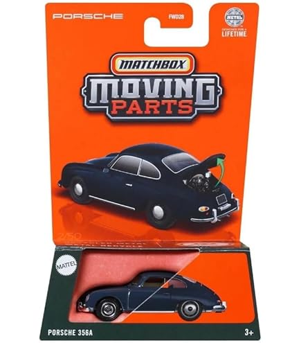 Amazon.com: Matchbox Moving Parts Porsche 356A, White : Toys & Games