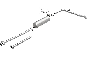 BRExhaust Replacement Exhaust System Kit 106-0674: Compatible with 1986-1988 Toyota Pickup 2.4L