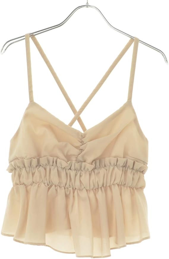 Amazon シュプリームララ Supreme Lala フリルギャザー キャミソール ワンピース チュニック 通販