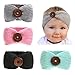 Baby Girl Headbands Handmade Warm Headbands for Infant Toddler - 4 Pack