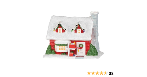 Amazon Com Department 56 Peanuts Village Charlie Brown S House Lit Building Home Kitchen