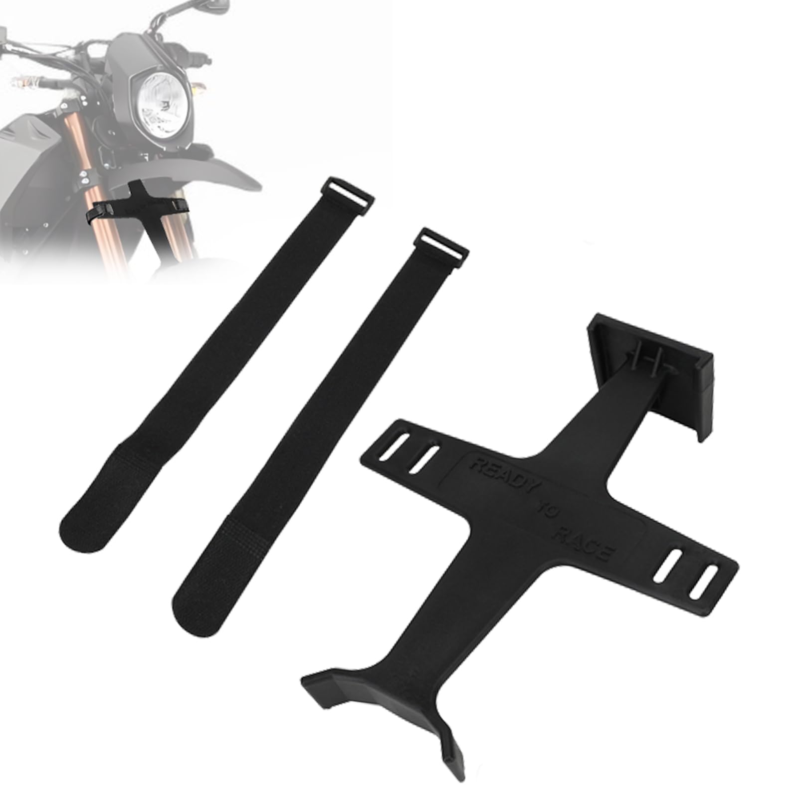 Photo 1 of USTPO Universal Motorcycle Fork Saver,11.2 Inches Fork Support Brace Suspension Guard Protector with 2 Straps for Dirt Pit Bike Motocross Enduro Supermoto Black