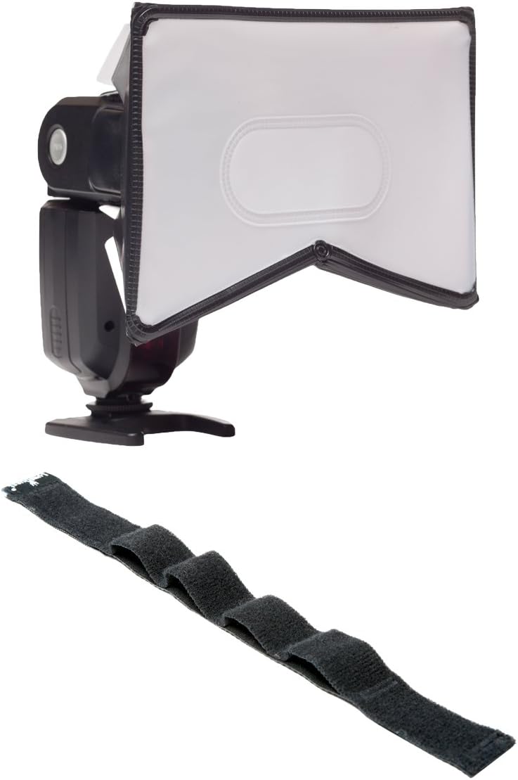 LumiQuest SoftBox, Flash Diffuser & Light Softener, Universal Classic Design for External Camera Flashes with UltraStrap