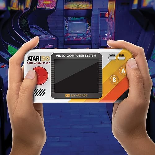DGUNL-7015 Atari Pocket Player Pro Portable Gaming System 100 Jogos