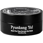 Pyunkang Yul PKY Black Tea Time Reverse Eye Patch for Anti-Aging, Deep Nourishing with Low-Molecular Collagen, Dark Circles & Fine Line Care with Kombucha, Korean Skincare (30 Pairs)