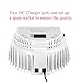 64W Wireless Rechargeable LED Gel Nail Lamp Cordless UV Led Nail Light for Gel Nails with Lifting Handle (white)