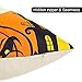 UMIKU 4 Packs Halloween Pillows Cover Decorations Pumpkin Bat Goast Cat Pillow Cases Decor Halloween Throw Pillow Case Sofa Waist Throw Cushion Covers Home Decor Square 18 x 18 inches
