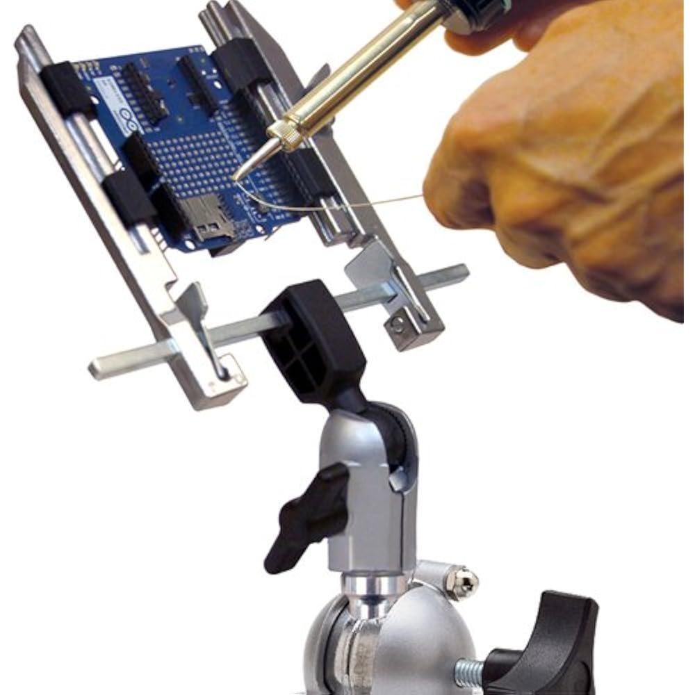 PanaVise 217 Mini Circuit Board Holder Head, Silver Industrial