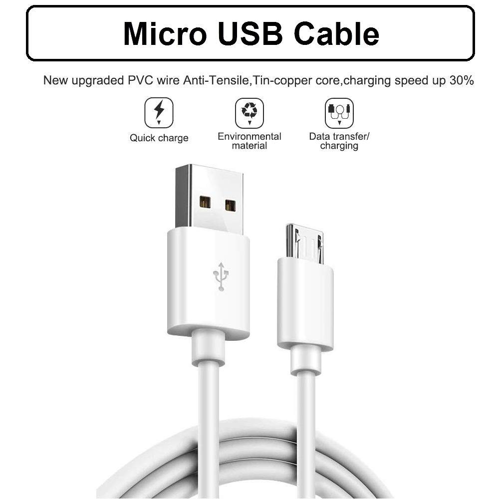 REALMAX Micro USB Charging Cable High Speed Fast Universally Compatible Android (3x Pack)
