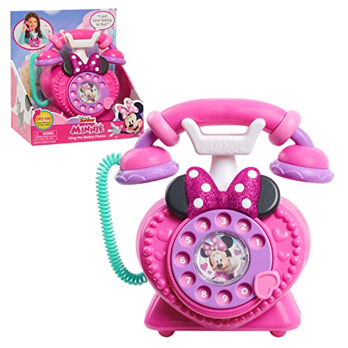 Telefono rotante di Minni Parla con me Disney Junior, con effetti luminosi e sonori, gioco di finzione, giocattoli per bambini dai 3 anni in su di Just Play