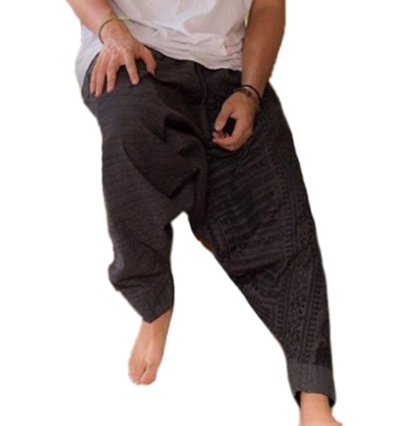 Pantalones de Pierna Ancha Estilo Hippie para Hombre ...